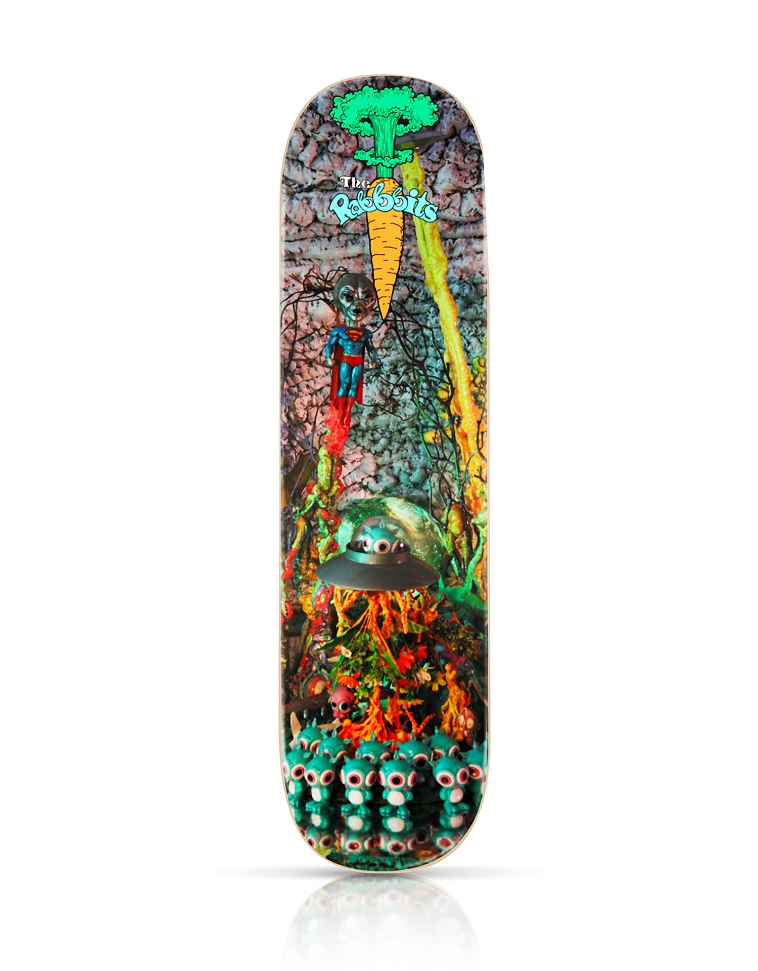RON ENGLISH x 1xRUN 'Unidentified Flying Rabbits' (2020) Skateboard De ...