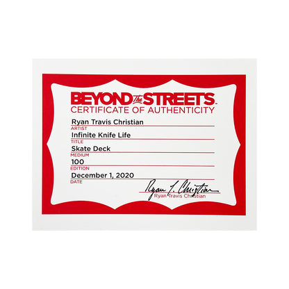 RYAN TRAVIS CHRISTIAN 'Infinite Knife Life' (2022) Skateboard Deck
