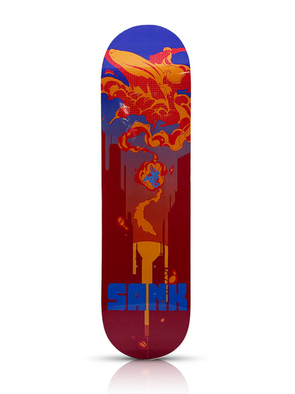 SANK TOYS 'Whale Fall' (2022) 2-Sided Skateboard Deck (red)