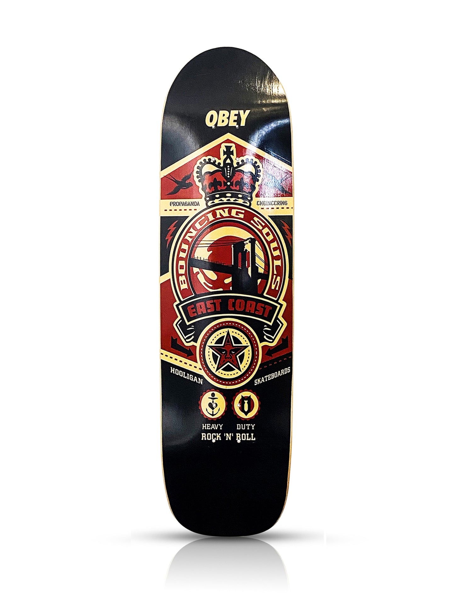 SHEPARD FAIREY x Hooligan 'Bouncing Souls' (2005) RARE Skateboard Deck