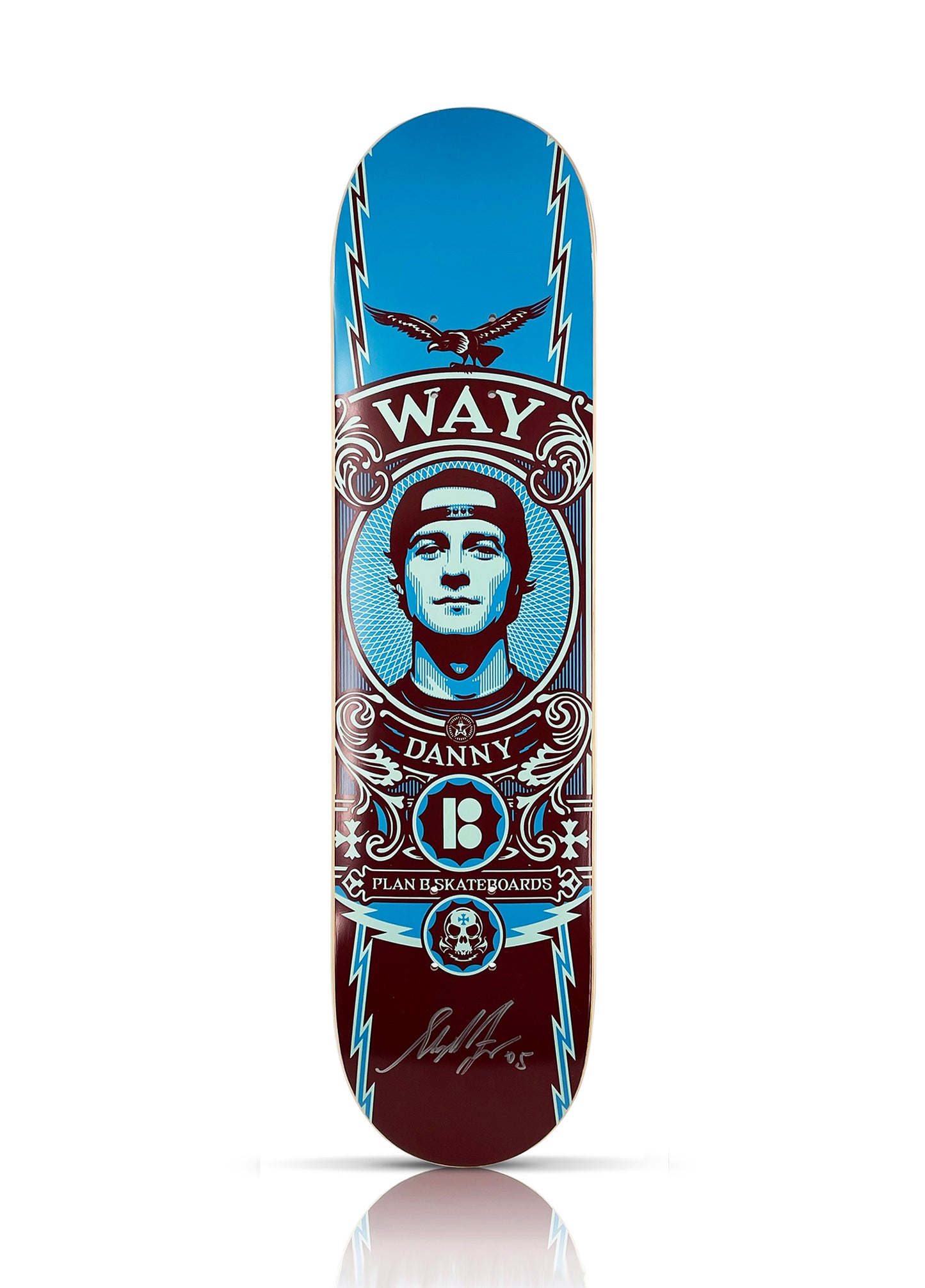 SHEPARD FAIREY x Plan B 'Danny Way' (2005) Hand-Signed Skateboard Deck