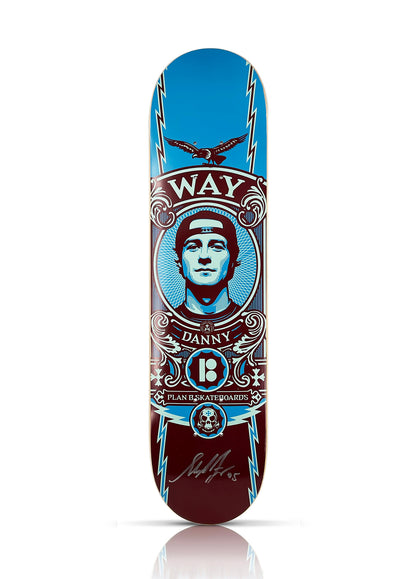 SHEPARD FAIREY x Plan B 'Danny Way' (2005) Hand-Signed Skateboard Deck