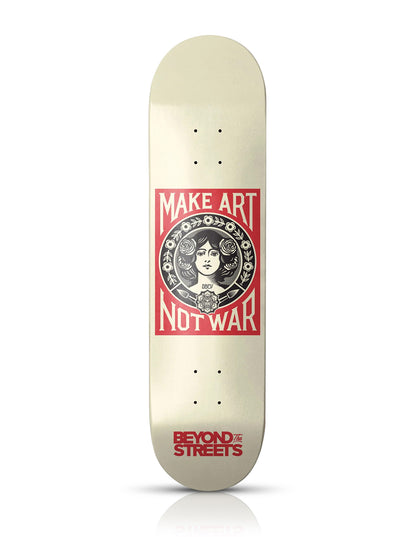 SHEPARD FAIREY x Beyond the Streets 'Make Art Not War' (2023) Skateboard Deck