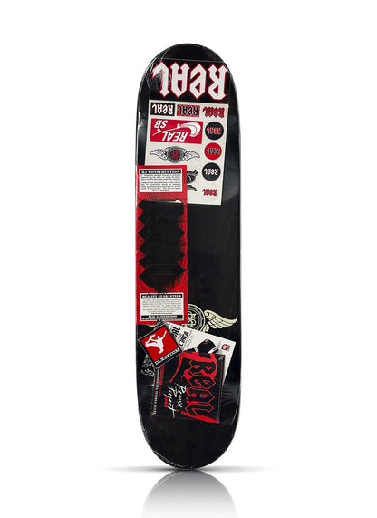 SHEPARD FAIREY x REAL Skateboards 'No Remorse...' (2006) Skateboard Deck (b/w)