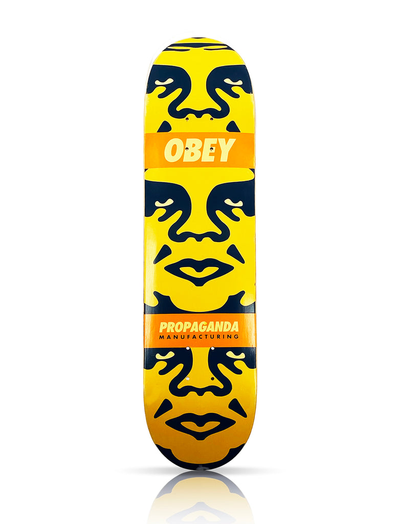 SHEPARD FAIREY 'Obey 3-Face' (2003) RARE Skateboard Deck