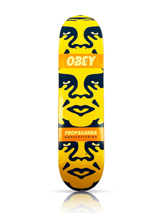 SHEPARD FAIREY 'Obey 3-Face' (2003) RARE Skateboard Deck