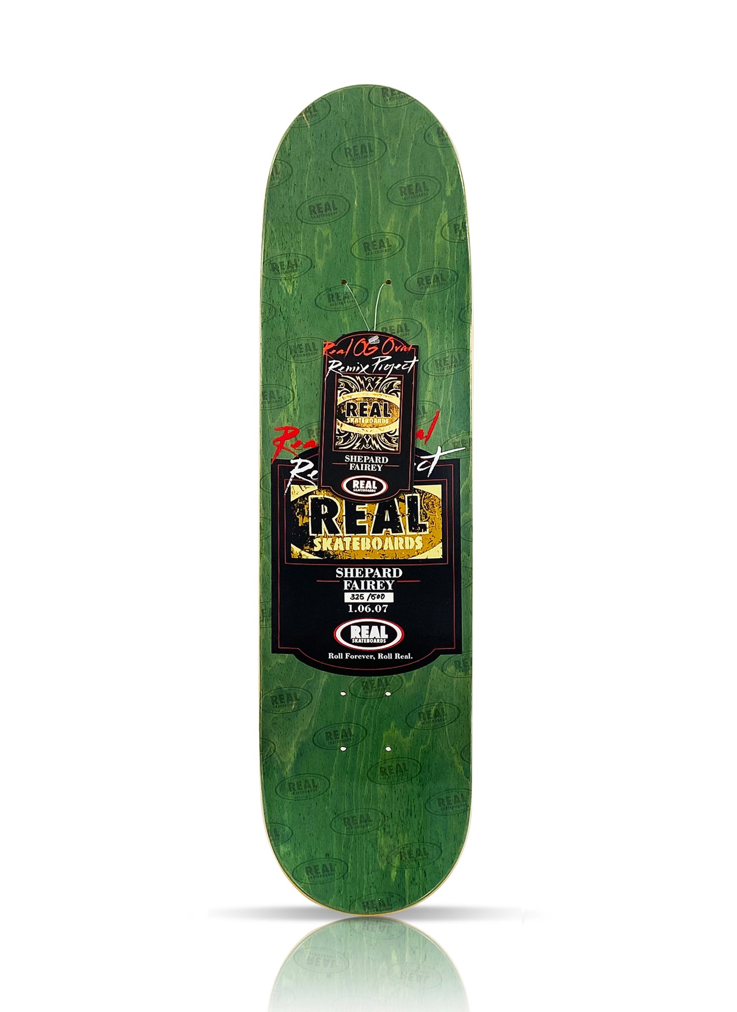 SHEPARD FAIREY x REAL Skateboards 'OG Oval Remix Project' (2007) Skateboard Deck