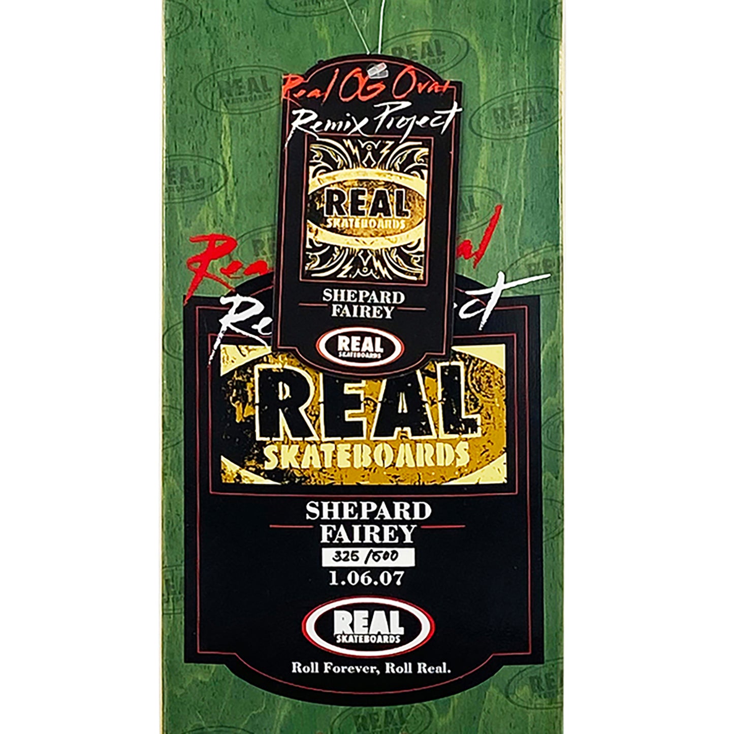 SHEPARD FAIREY x REAL Skateboards 'OG Oval Remix Project' (2007) Skateboard Deck