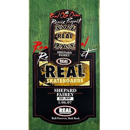 SHEPARD FAIREY x REAL Skateboards 'OG Oval Remix Project' (2007) Skateboard Deck