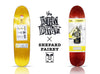 SHEPARD FAIREY x New Deal 'Warning: Addictive' (2020) Skateboard Deck (red)