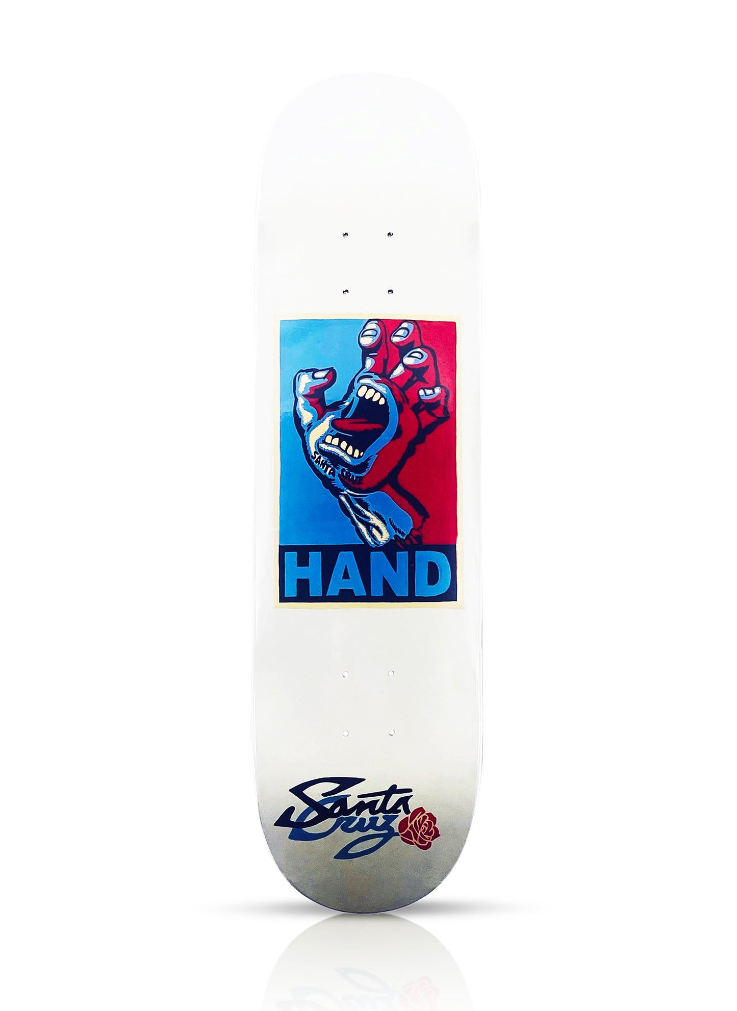 SHEPARD FAIREY (after) 'Obey Hand' (2015) Hand-Painted Skateboard Deck