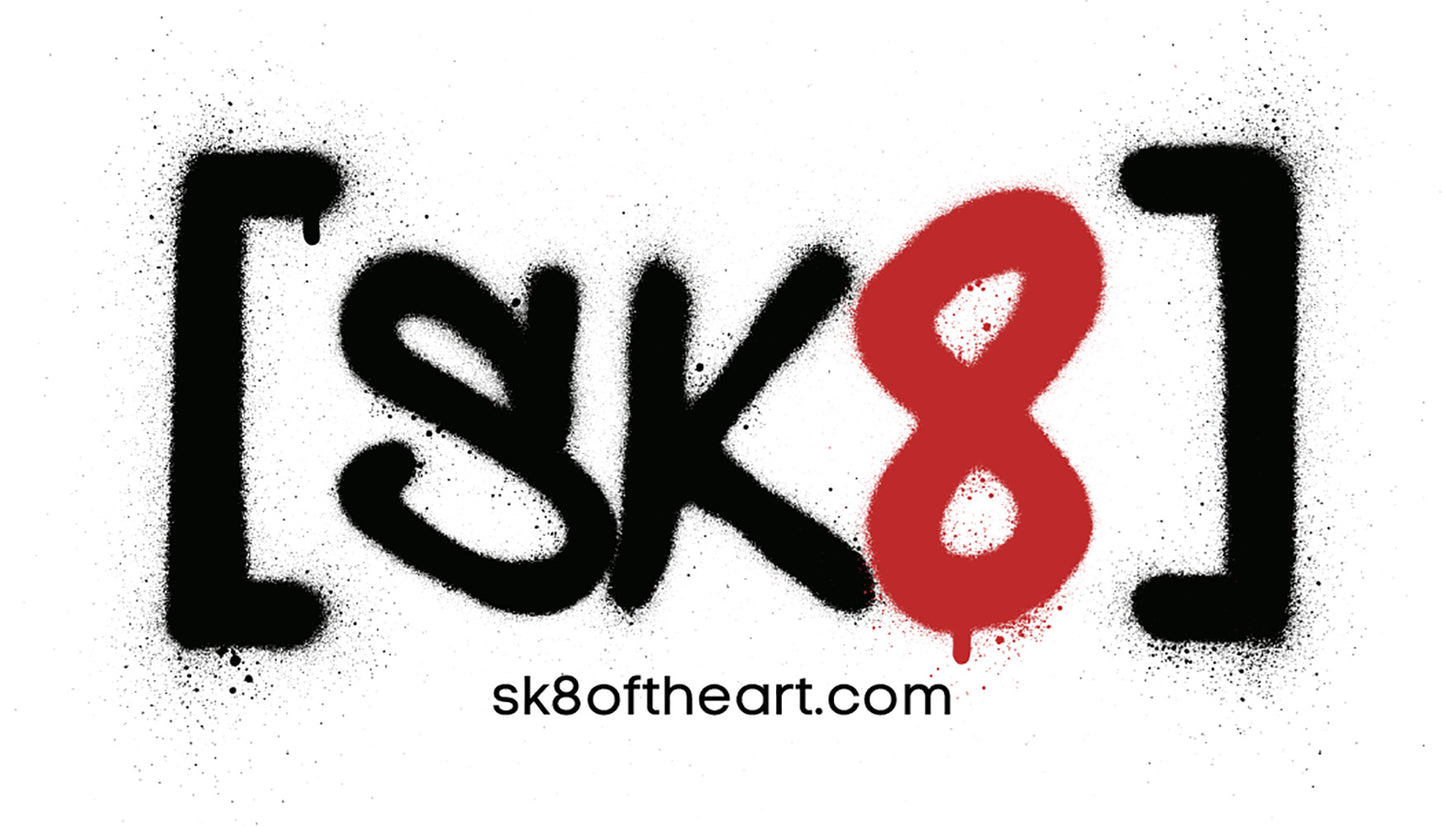 SK8 of the ART 'Sk8 T-Shirt' (2024) 100% Cotton w/ Screen Print Logo