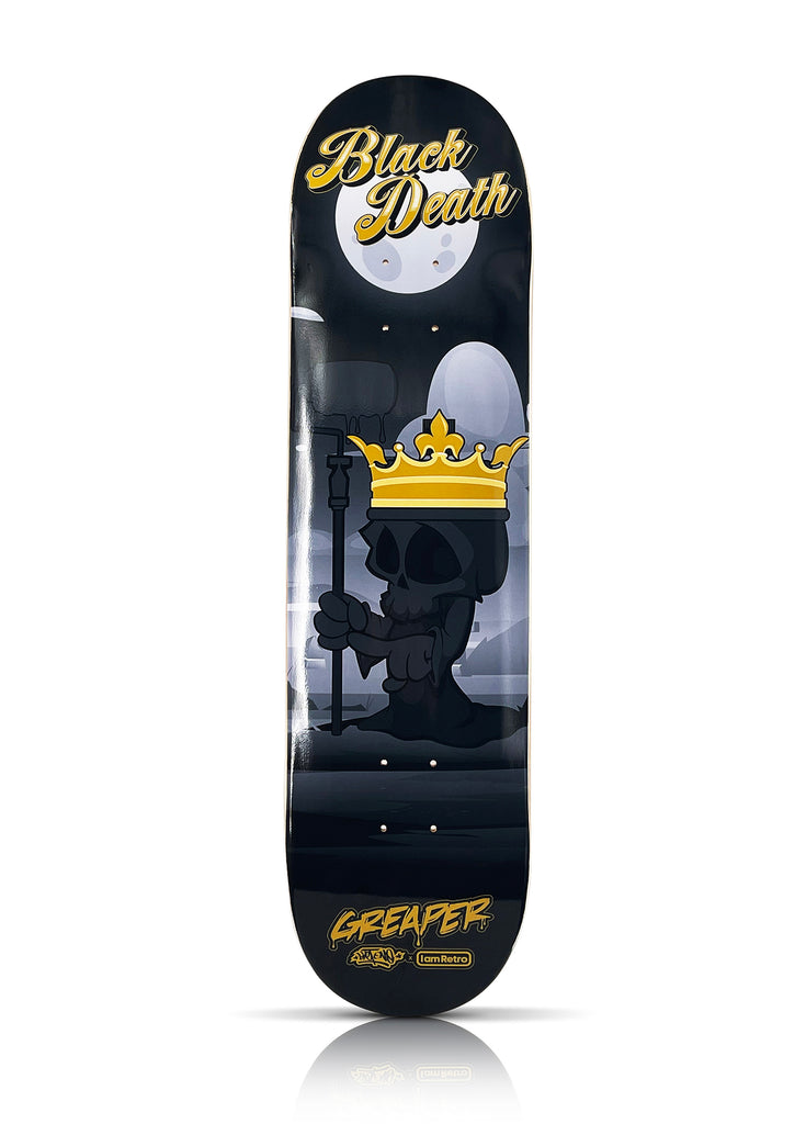 SKET ONE x 3D Retro 'Greaper: Black Death' (2022) Skateboard Deck