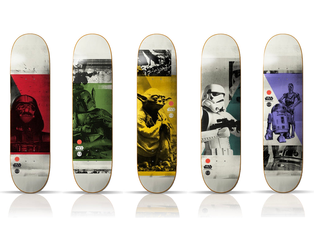 STAR WARS x Element 'Characters' (2021) 5-Skateboard Deck Set