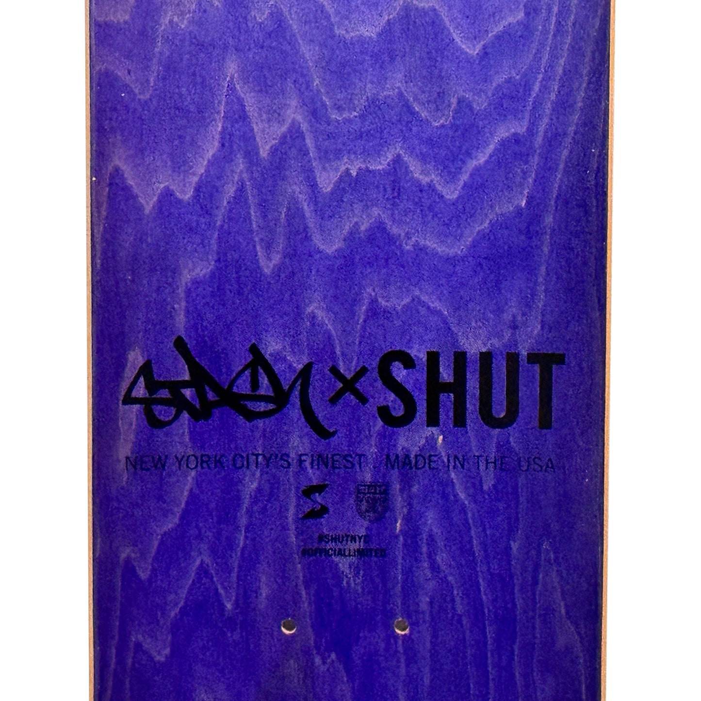 STASH x Shut 'Splat Caps' (2014) Rare Early Skateboard Deck