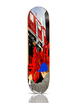 STASH x Subware 'Visual Maintenance' (2002) Rare Vintage Skateboard Deck