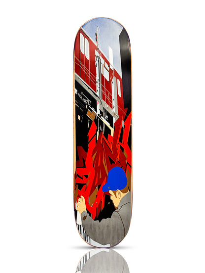 STASH x Shut 'Visual Maintenance' (2002) Rare Vintage Skateboard Deck