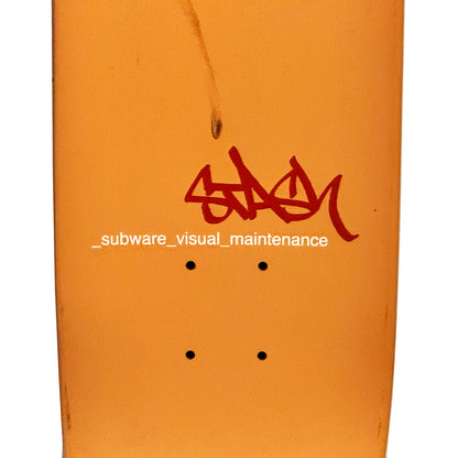 STASH x Shut 'Visual Maintenance' (2002) Rare Vintage Skateboard Deck
