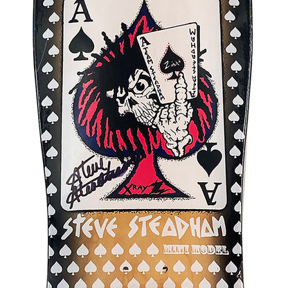 STEVE STEADHAM 'Zinka Mini Model' (1988) Hand-Signed Skateboard Deck