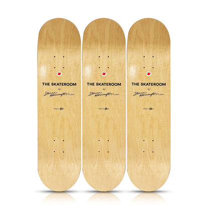 STEVEN HARRINGTON 'Rosé' (2018) Hand-Signed Triptych Skateboard Deck Set