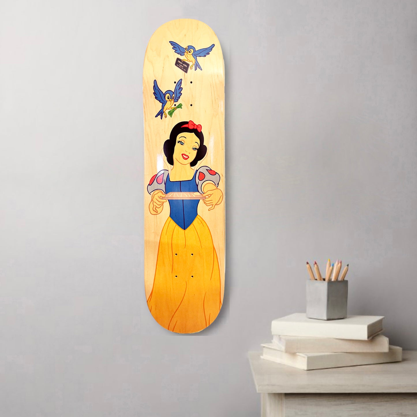 TRUST.ICON x SK8 of the ART 'Snow White' (2024) Skateboard Deck