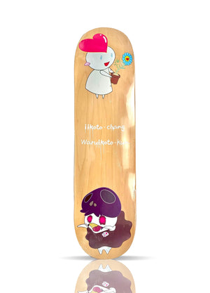 TAKASHI MURAKAMI 'Iikoto-chan, Waruikoto-kun' (2022) Skateboard Deck