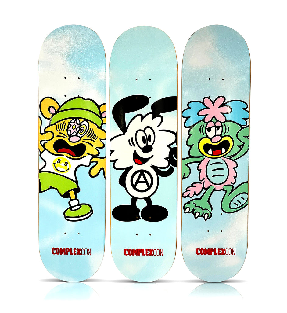 VERDY 'Girls Don't Cry' (2022) Triptych Skateboard Deck Set