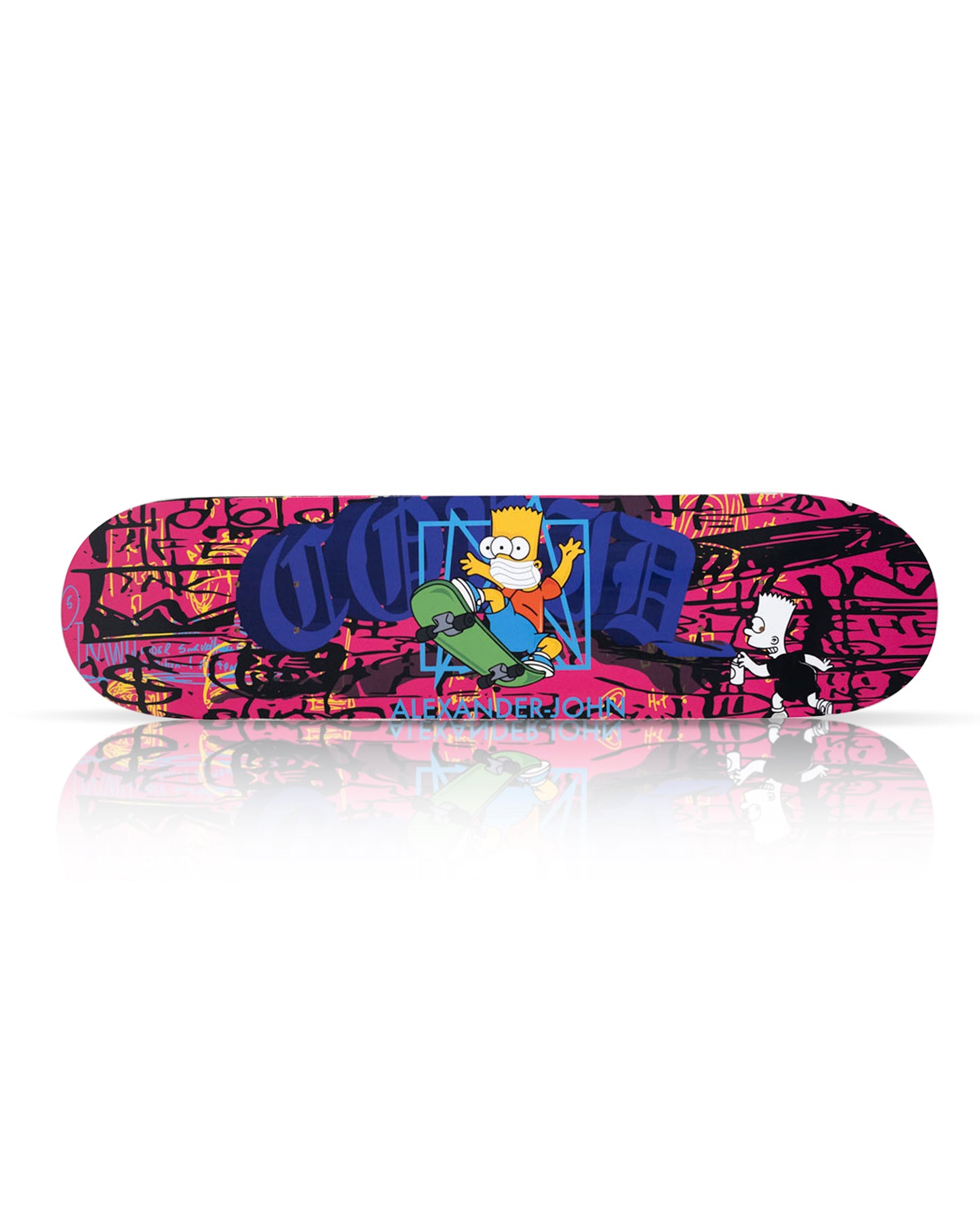 ALEXANDER-JOHN 'Failed Experiments' (2021) Skateboard Deck (pink)