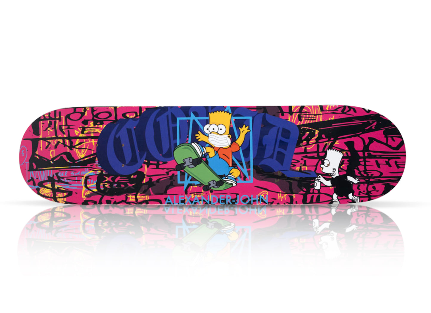 ALEXANDER-JOHN 'Failed Experiments' (2021) Skateboard Deck (pink)