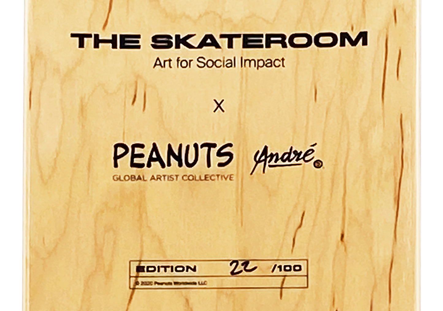 ANDRÉ SARAIVA 'Peanuts' (2020) Triptych Skateboard Deck Set