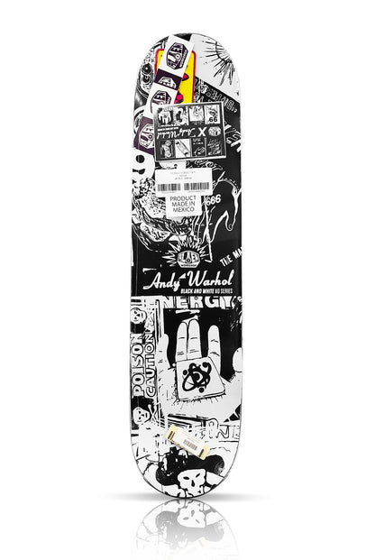 ANDY WARHOL 'Black + White Ad Series' (2018) Skateboard Deck