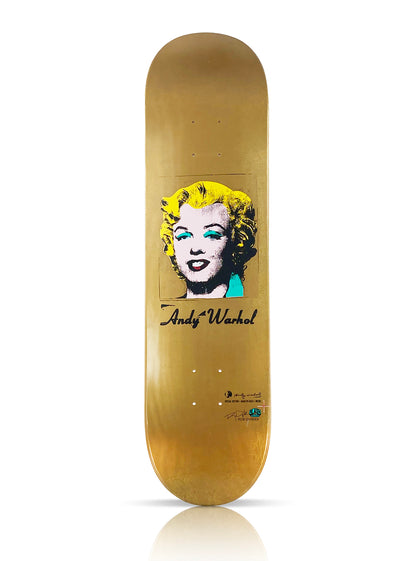 ANDY WARHOL 'Marilyn Gold' (2011) Skateboard Deck