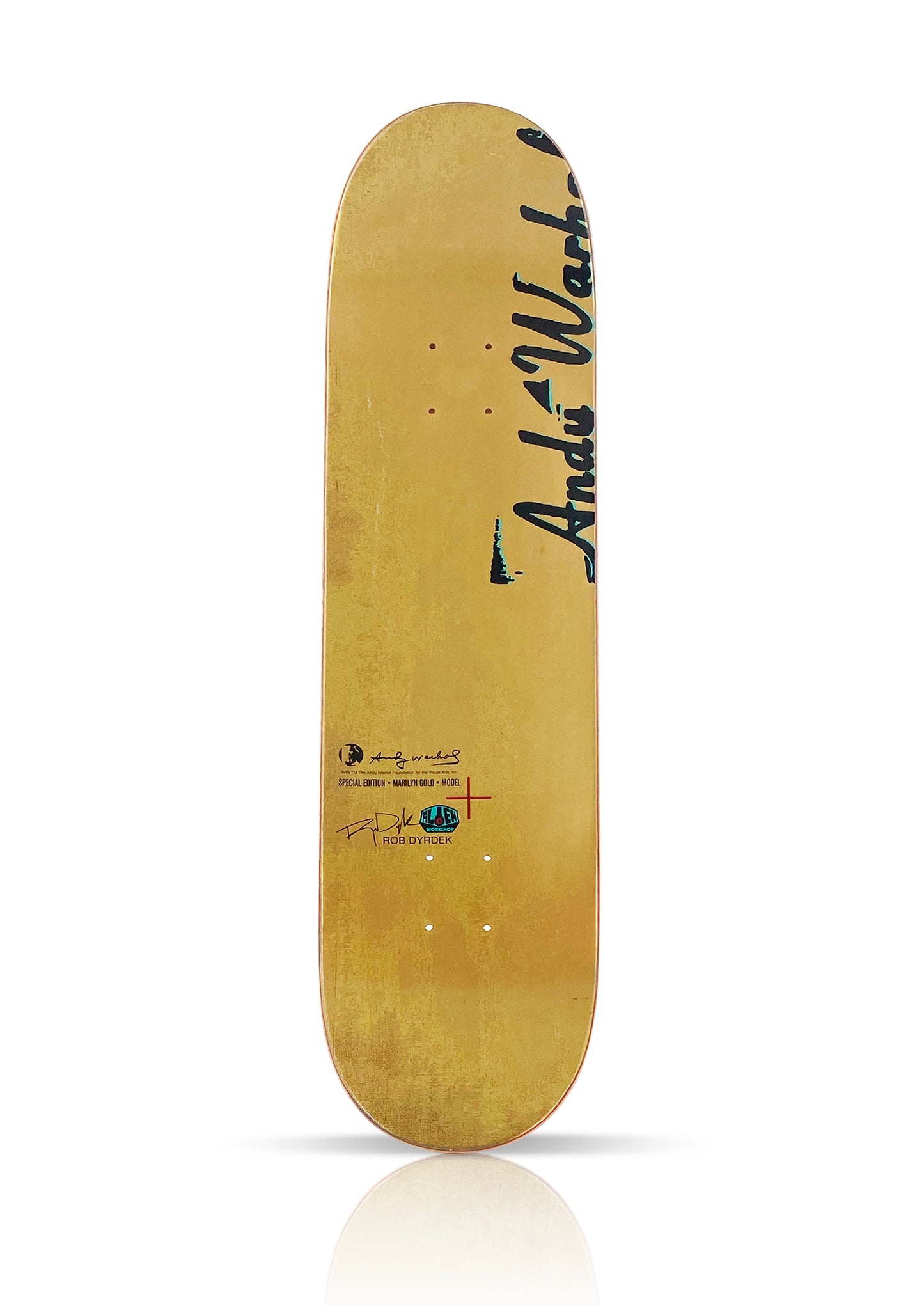 ANDY WARHOL 'Marilyn Gold' (2011) Skateboard Deck