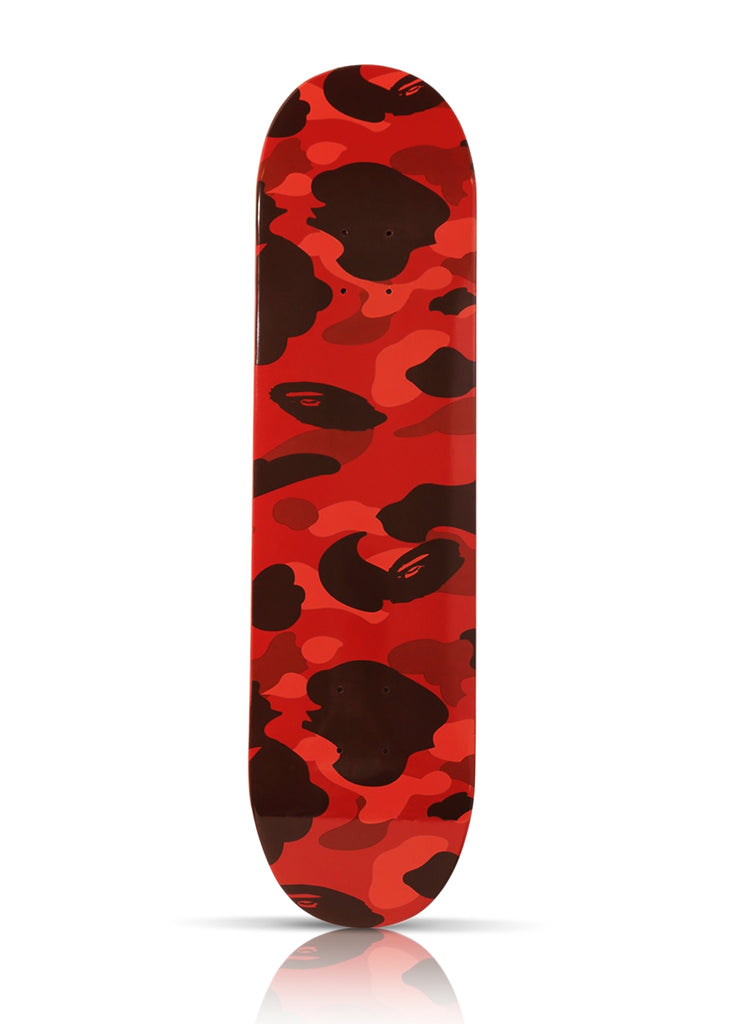 BAPE 'Color Camo' (2019) Skateboard Deck (red)
