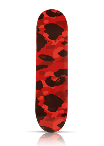 BAPE 'Color Camo' (2019) Skateboard Deck (red)
