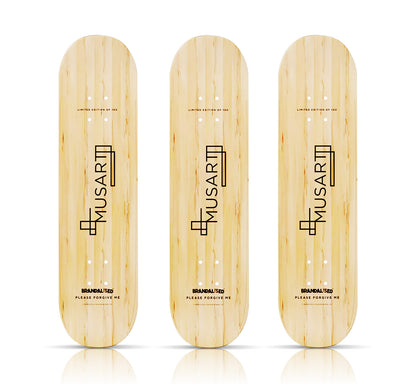 BANKSY (after) 'Forgive Me' (2019) Triptych Skateboard Deck Set