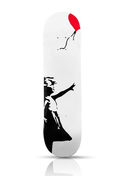 BANKSY (after) 'Girl with Balloon' (2020) Skateboard Deck