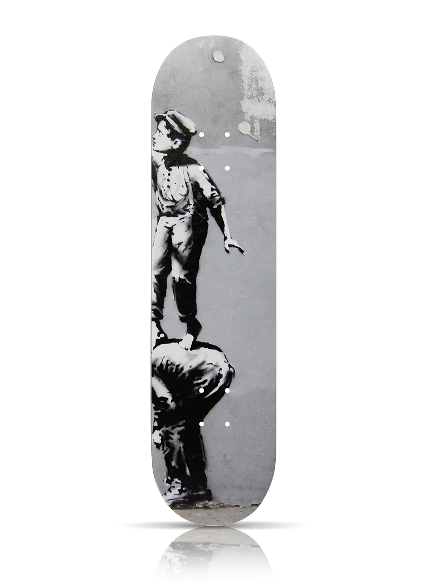 BANKSY (after) 'Graffiti is a Crime' (2019) Diptych Skateboard Deck Set