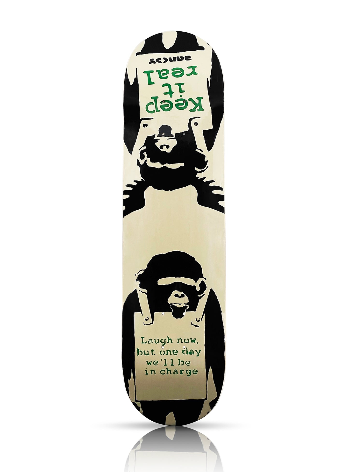 BANKSY (after) 'Laugh Now' (2020) Skateboard Deck