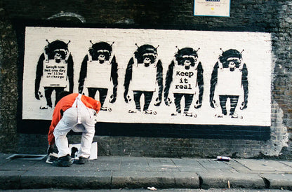 BANKSY (after) 'Laugh Now' (2020) Skateboard Deck
