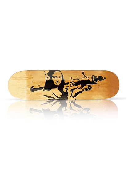 BANKSY x Brandalism 'Mona Launcher' (2019) Skateboard Deck (natural)