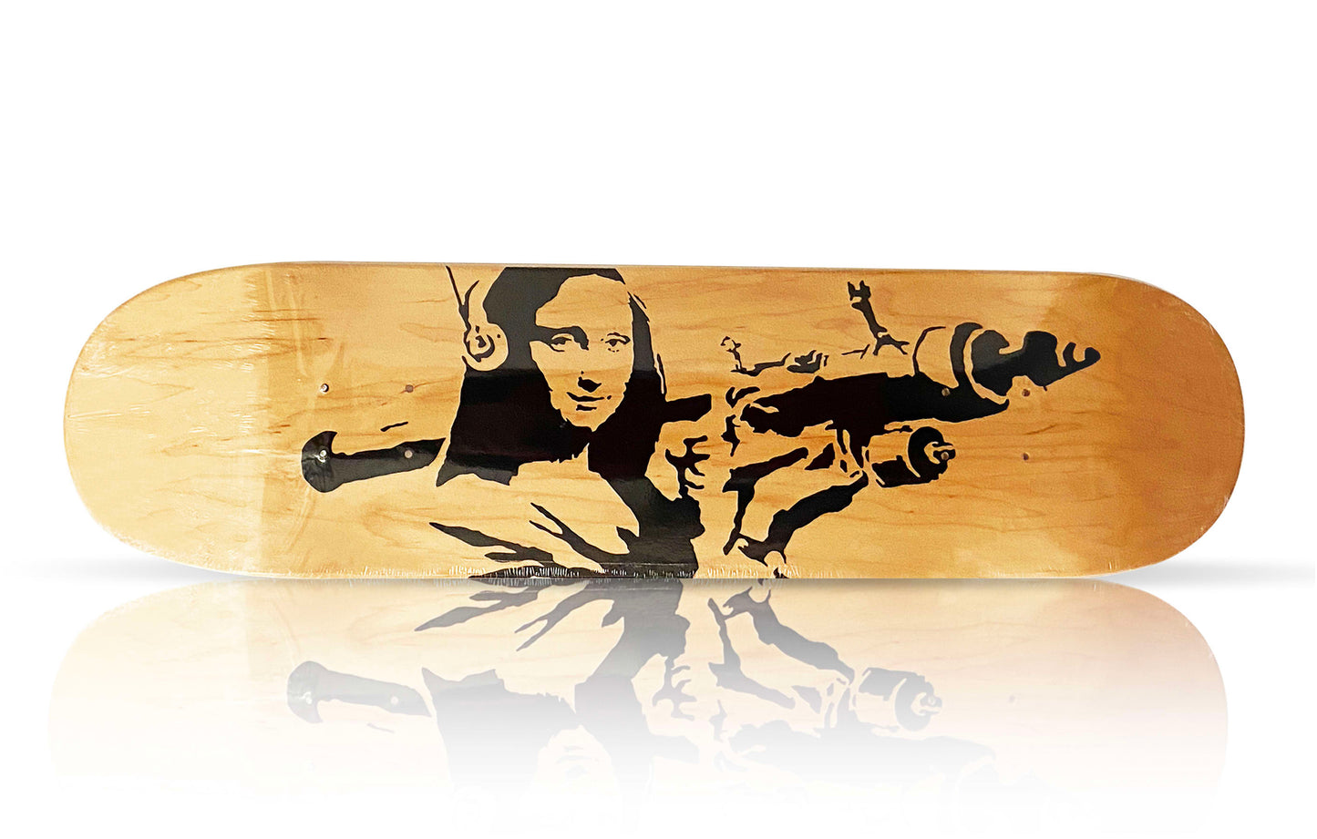 BANKSY x Brandalism 'Mona Launcher' (2019) Skateboard Deck (natural)