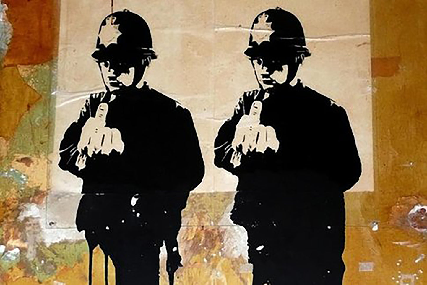 BANKSY (after) x MOCO 'Rude Coppers' (2020) Skateboard Deck