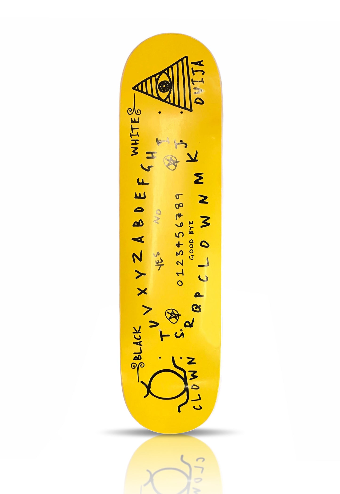 CLOWN SKATEBOARDS 'Ouija Board' (2021) Skateboard Deck (8")