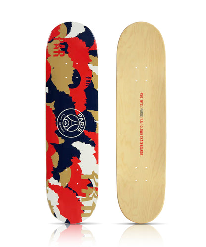 BANKSY x CLOWN SKATEBOARDS x PSG 'Clown Camo Paris' (2021) Skateboard Deck