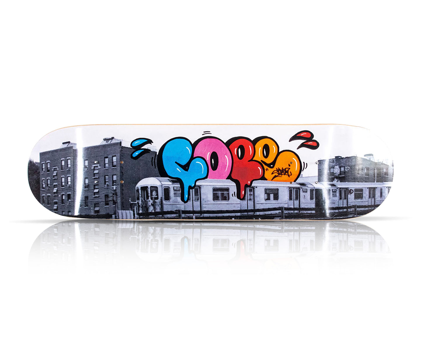 COPE2 'Iconic Bubble' Framed Screen Print + Skateboard Deck
