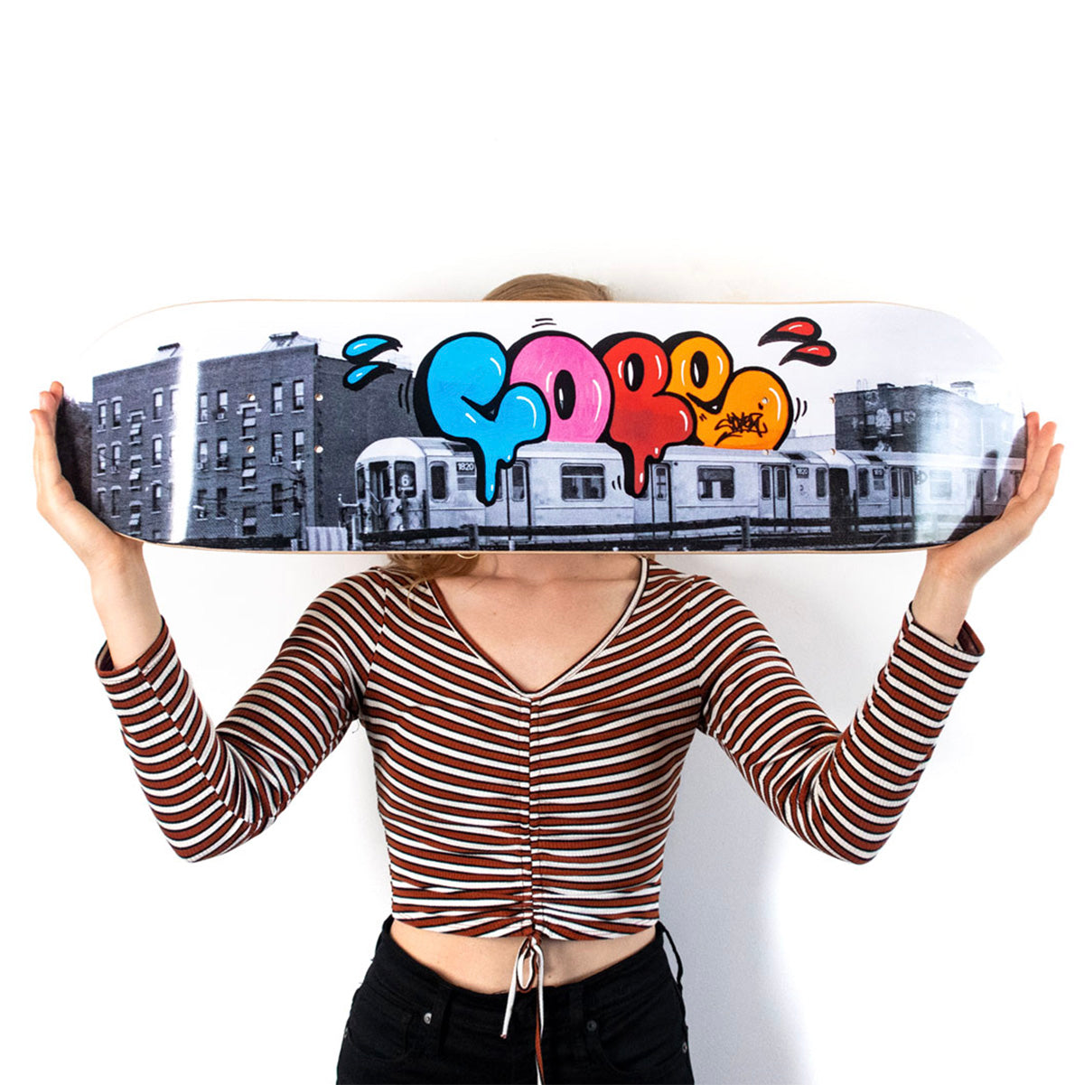 COPE2 'Iconic Bubble' Framed Screen Print + Skateboard Deck