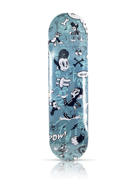 COTE ESCRIVA 'Creepy Monkey' (2019) Skateboard Deck (grey)