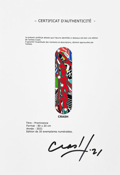 CRASH x Galerie At Down 'Prominence' (2021) Skateboard Deck