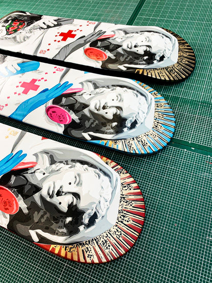 DS 'Heal Mary' (2020) Original Triptych Skateboard Deck Set